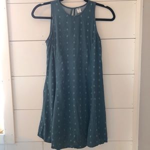 Old Navy dark green a-line dress
